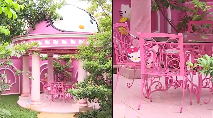 Dân mạng phát sốt với ngôi nhà trang trí từ A - Z hình Hello Kitty