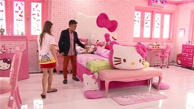 Dân mạng phát sốt với ngôi nhà trang trí từ A - Z hình Hello Kitty