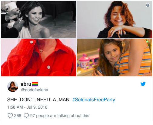 Fan của Selena Gomez gửi tin chúc mừng khi Justin Bieber đính hôn