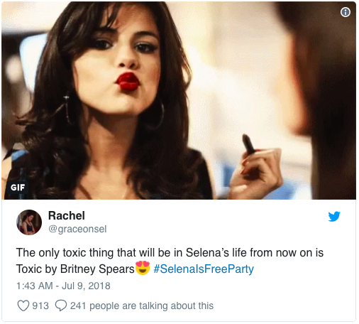 Fan của Selena Gomez gửi tin chúc mừng khi Justin Bieber đính hôn