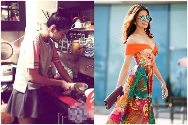 Hình ảnh khác nhau giữa ở nhà và lúc đi sự kiện của sao Việt