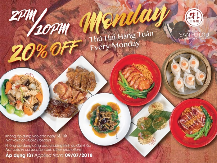 Mách nhỏ bạn top 3 nhà hàng sang chảnh có ưu đãi tốt vào thứ 2