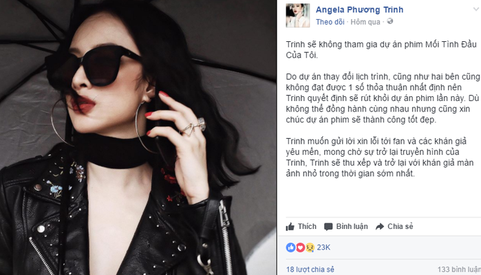 Nha phuong, angela Phuong Trinh va nhung la tuong dong nu chinh de noi