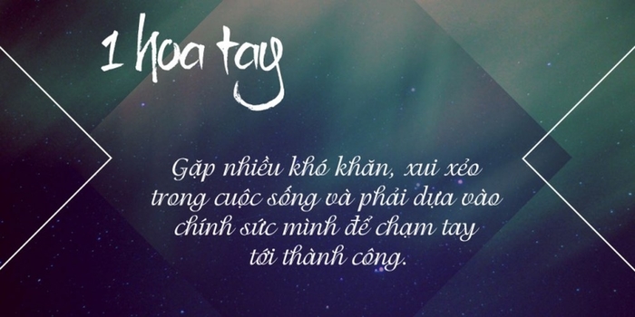 Nhìn số lượng hoa tay đoán ngay được vận mệnh một người là tốt hay xấu