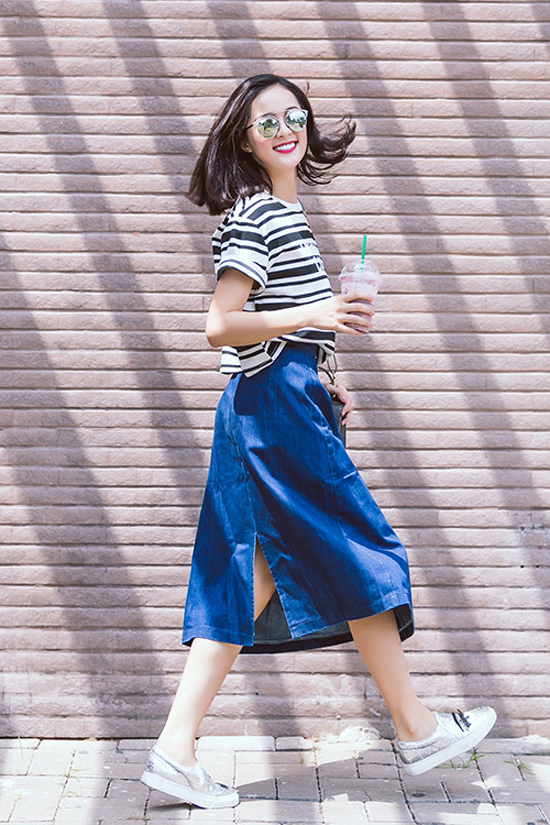 Không chỉ có style hầm hố, giày sneakers vẫn có thể mix&match đa dạng