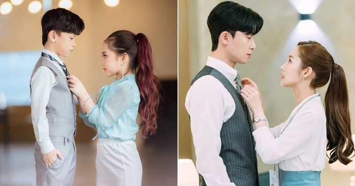Dân mạng “phát sốt” vì cặp đôi Thư ký Kim phiên bản nhí cực đáng yêu