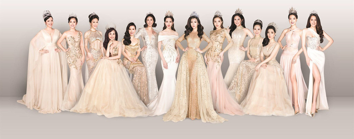 14 Hoa hậu Việt Nam lần đầu tiên cùng hội ngộ trong 1 bộ ảnh