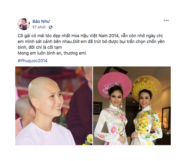 Thí sinh có mái tóc đẹp nhất Hoa hậu Việt Nam 2014 cạo trọc đầu
