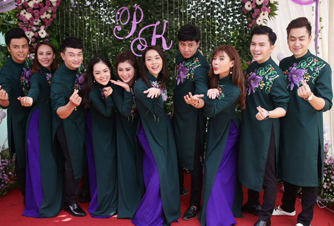 Biệt đội phù dâu phù rể toàn nam thanh nữ tú của sao Việt