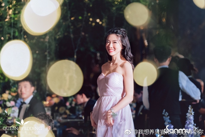 Chiêm ngưỡng nhan sắc đẹp hơn hoa của Triệu Vy tại đám cưới bạn bè