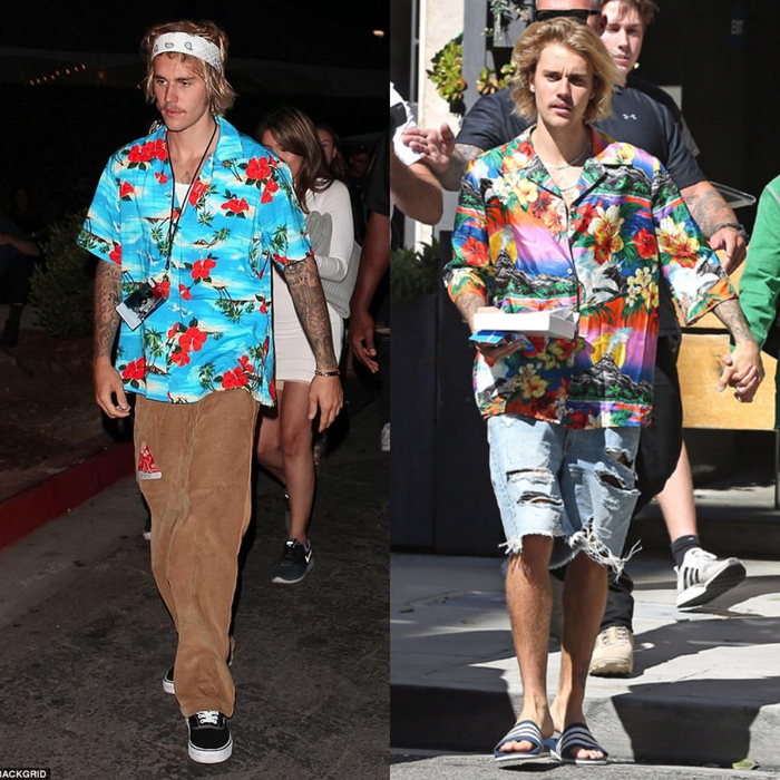 Justin Bieber gây choáng với cách ăn mặc lạ sau khi đính hôn