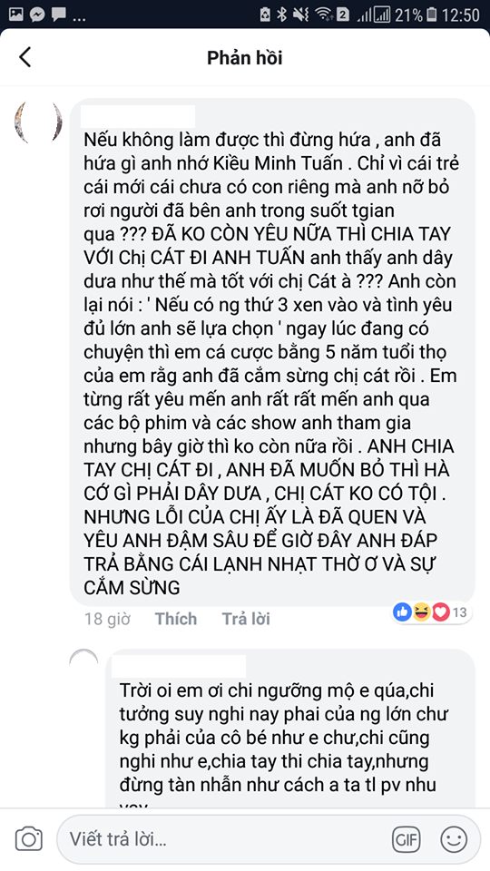 Kiều Minh Tuấn bị fan Cát Phượng ném đá bởi phát ngôn gây sốc