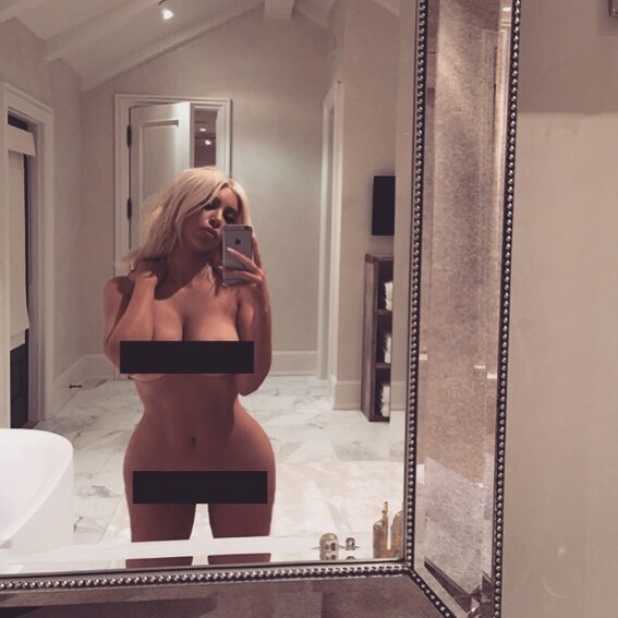 Bức ảnh nude của Kim Kardashian thu hút sự chú ý của đông đảo cư dân mạng t...