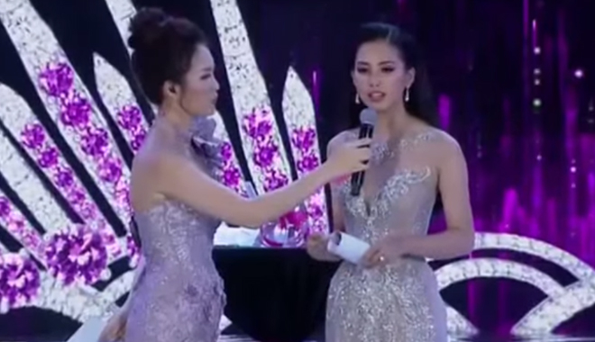 Trả lời ứng xử ấp úng, Trần Tiểu Vy vẫn đăng quang Hoa hậu Việt Nam