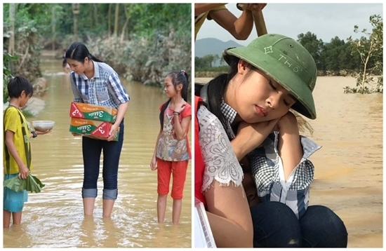 Những khoảnh khắc đẹp động lòng người khi các nàng hậu đi làm từ thiện