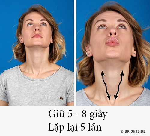 8 bài tập đơn giản giúp đánh bay nọng cằm ngay lập tức