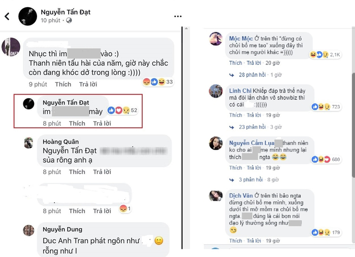Mặc cho là người nổi tiếng, sao Việt vẫn phát ngôn chợ búa, thô tục