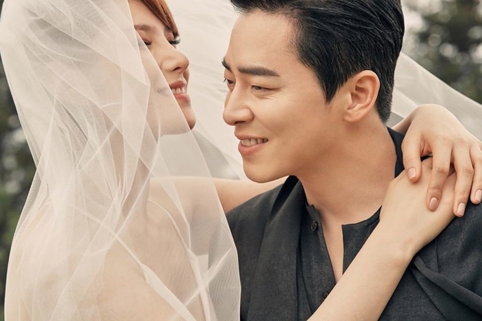 Bộ ảnh cưới đẹp ngất ngây của tài tử Jo Jung Suk và nữ ca sĩ Gummy