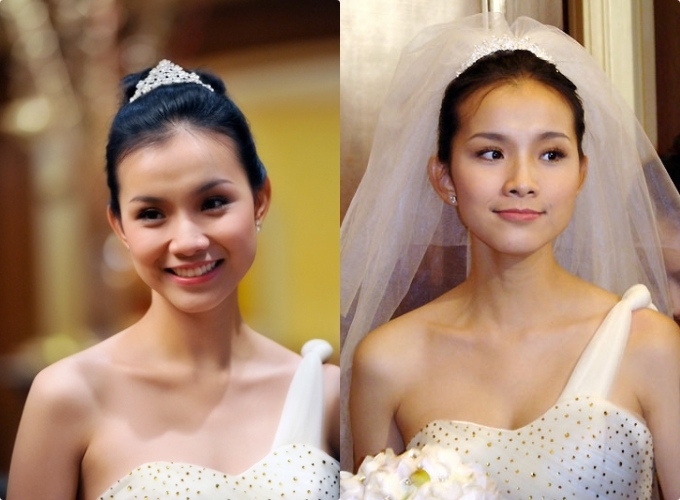 Theo năm tháng phong cách trang điểm ngày cưới của sao Việt đã thay đổ