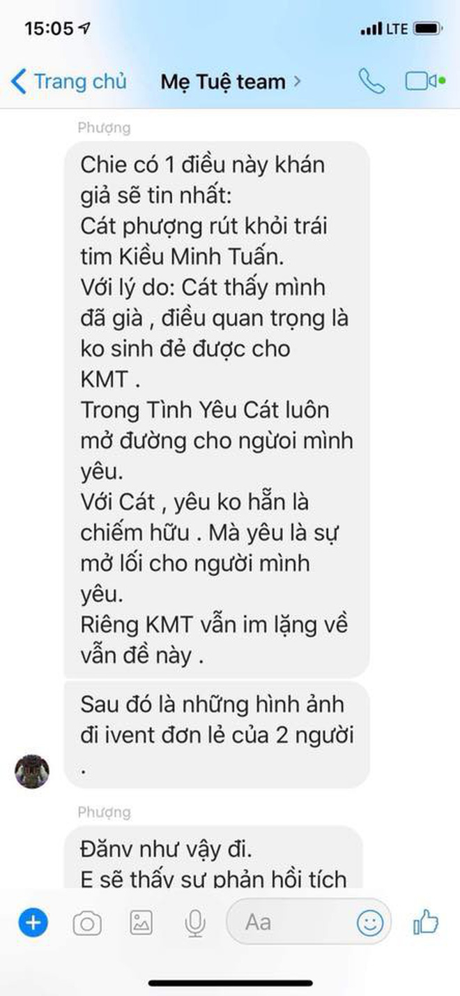 An Nguy tố Cát Phượng đứng sau dàn dựng PR tình cảm với Kiều Minh Tuấn