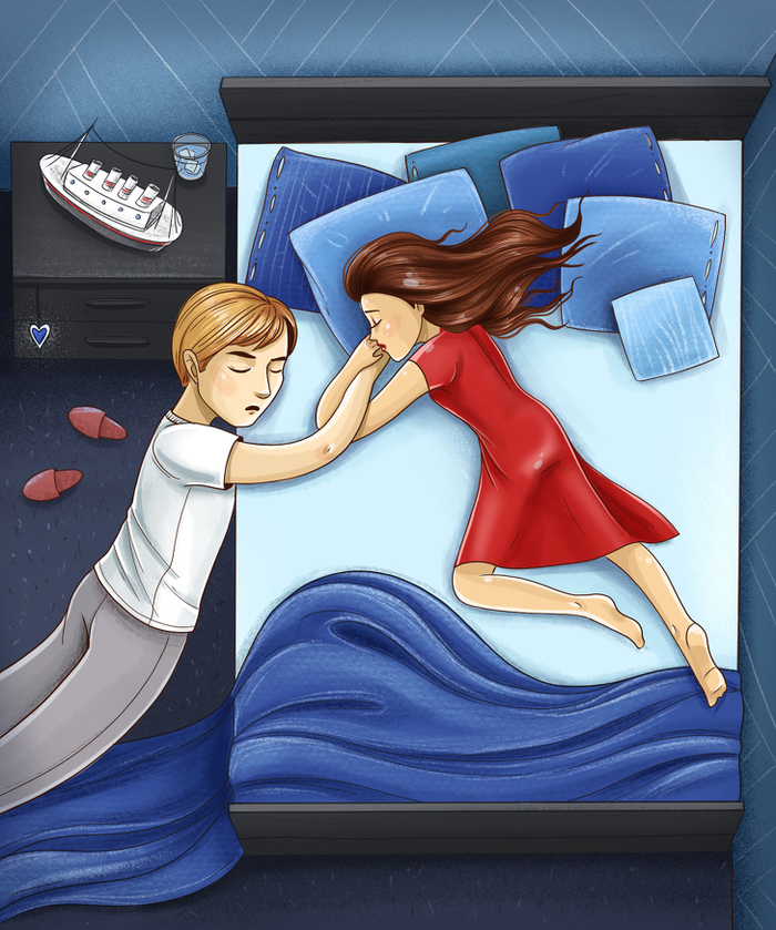 Tư thế ngủ tiết lộ rõ mối quan hệ và mức độ hạnh phúc của các cặp đôi