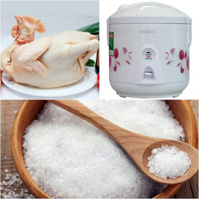 Bí kíp chế biến gà hấp muối sả bằng nồi cơm điện tiện lợi vô cùng