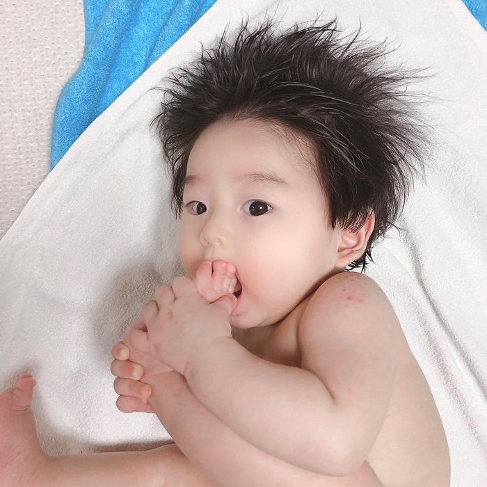 Em bé đầu nấm với 1001 biểu cảm đáng yêu