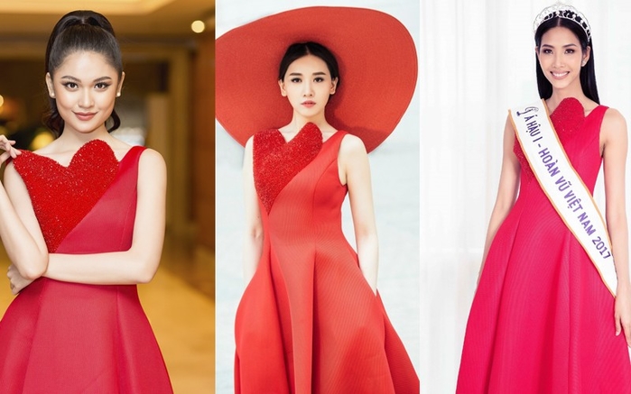 Hari Won cứ diện váy đỏ là lại đụng hàng cùng loạt sao nữ
