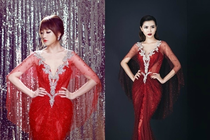 Hari Won cứ diện váy đỏ là lại đụng hàng cùng loạt sao nữ