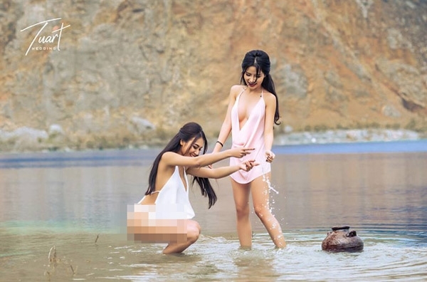 Muon kieu khoe anh nghich nuoc cua sao Viet: Nguoi sexy het nac, nguoi gay tranh cai