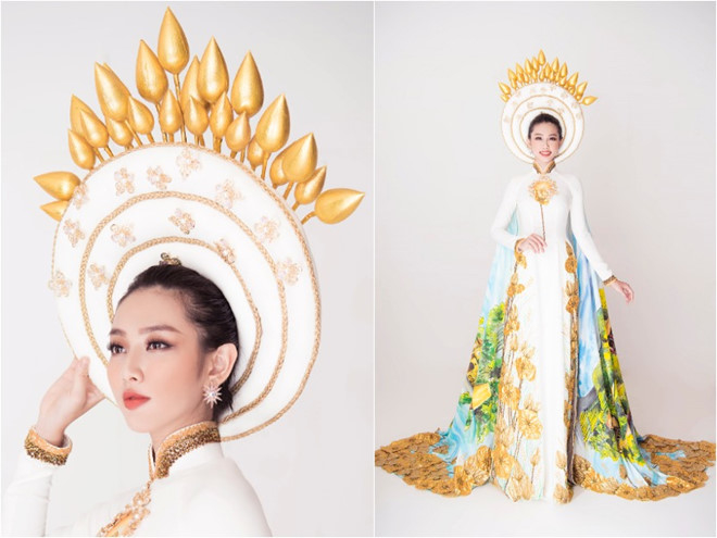 Phản ứng của Thùy Tiên khi bị vấp váy tại chung kết Miss International