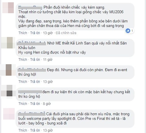 Trang phục dạ hội của “cô Hen” bị netizen chê bai tới tấp