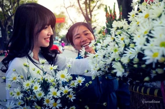 Chẳng áo gấm váy hoa, những “người mẫu” này vẫn rực rỡ cùng cúc hoạ mi