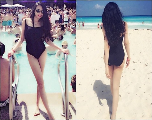 Dat len ban can nhung co vo nong bong cua nam ca si: sexy nhu vo tuan hung van kem xa co gai nay