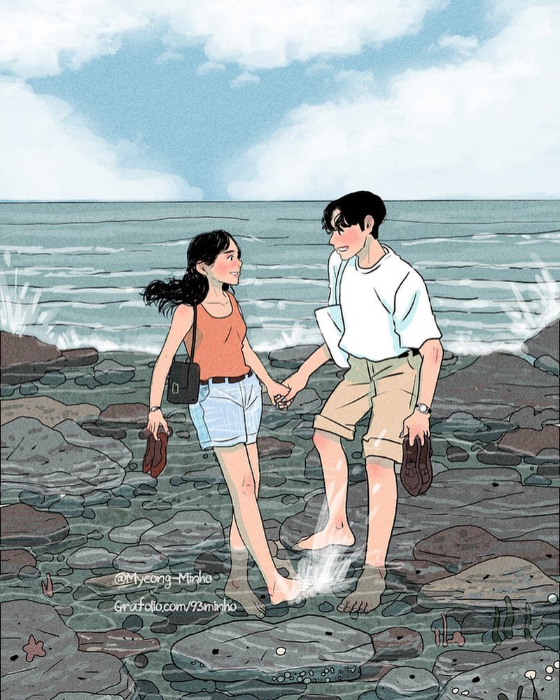 Bộ tranh: Một mình không sao nhưng thật tốt khi có một người để quấn quít cạnh bên - Ảnh 15. Này cô gái, thử yêu đi, tình yêu cũng đầy mật ngọt lắm đấy