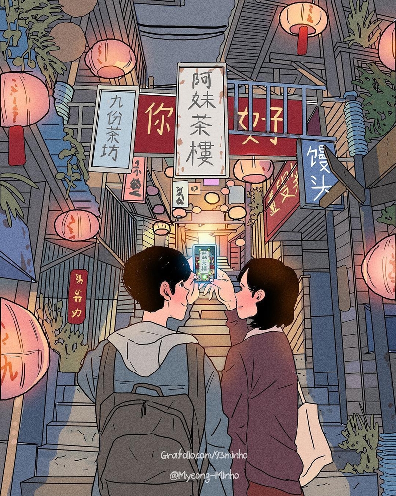 Bộ tranh: Một mình không sao nhưng thật tốt khi có một người để quấn quít cạnh bên - Ảnh 17. Này cô gái, thử yêu đi, tình yêu cũng đầy mật ngọt lắm đấy