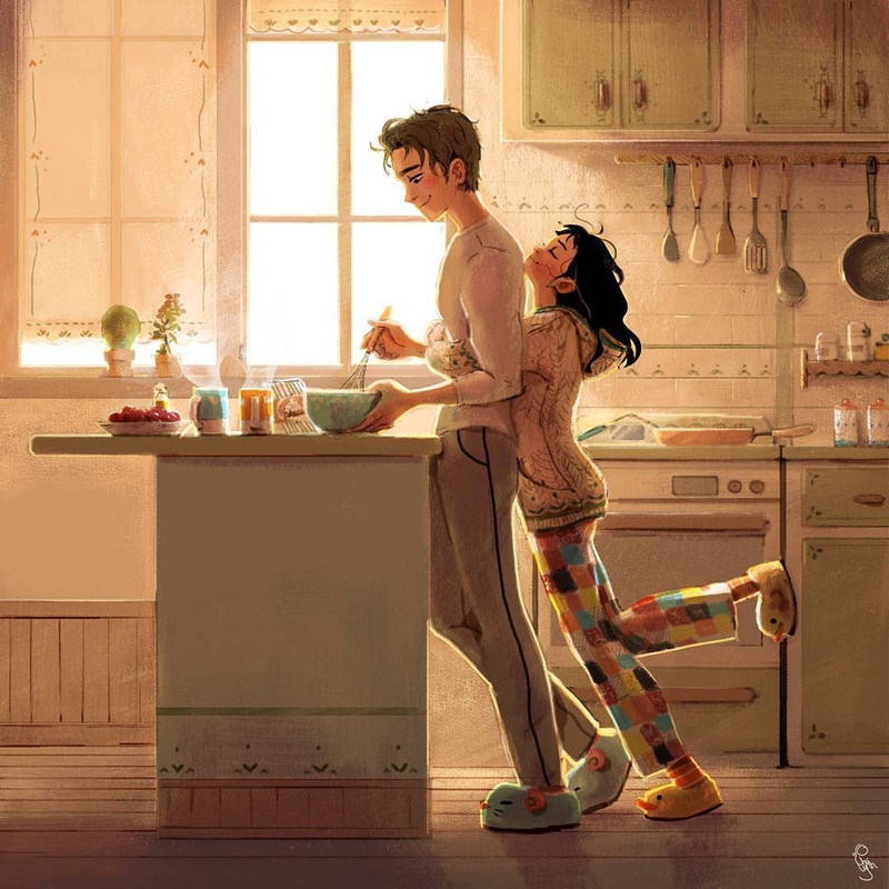 Bộ tranh: Khi tất cả những gì ta ước ao chỉ là một tình yêu bình yên và giản đơn đến thế - Ảnh 11. Bộ tranh: Khi tất cả những gì ta ước ao chỉ là một tình yêu bình yên và giản đơn đến thế - Ảnh 11.