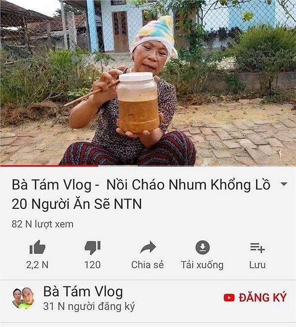Ăn theo cơn sốt mang tên Bà Tân vê lốc, YouTube náo loạn bởi hàng loạt cụ bà làm Vlog - Hình 5