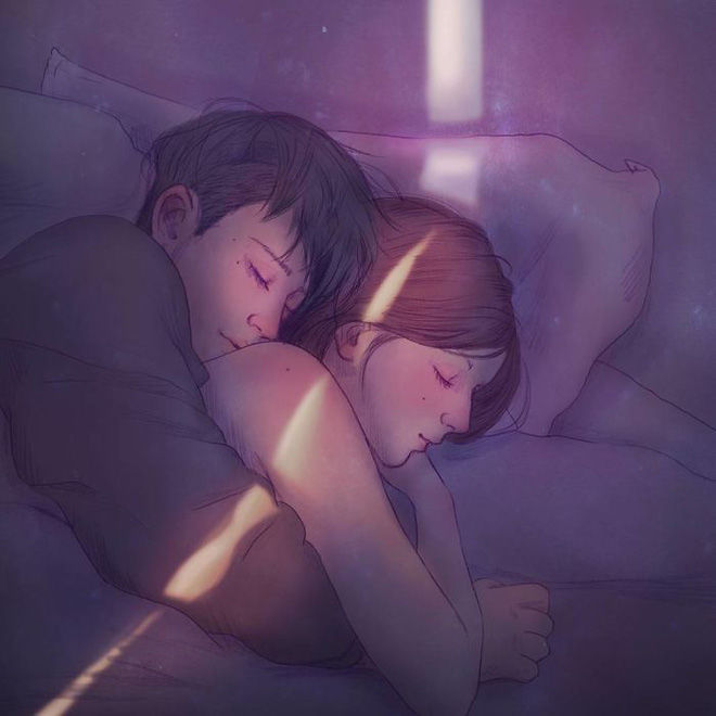 Bộ tranh: Bình yên chẳng ở nơi đâu xa mà chính là nơi có anh và em - Ảnh 3. Bộ tranh: Bình yên chẳng ở nơi đâu xa mà chính là nơi có anh và em - Ảnh 3.