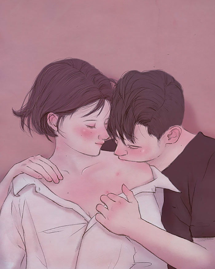 Bộ tranh: Bình yên chẳng ở nơi đâu xa mà chính là nơi có anh và em - Ảnh 7. Bộ tranh: Bình yên chẳng ở nơi đâu xa mà chính là nơi có anh và em - Ảnh 7.