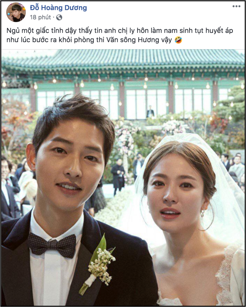 Biết tin Song Joong Ki và Song Hye Kyo ly hôn, sao Việt phản ứng: Người khóc ròng, kẻ bàng hoàng không tin vào tình yêu - Ảnh 6. Biết tin Song Joong Ki và Song Hye Kyo ly hôn, sao Việt phản ứng: Người khóc ròng, kẻ bàng hoàng không tin vào tình yêu - Ảnh 6.