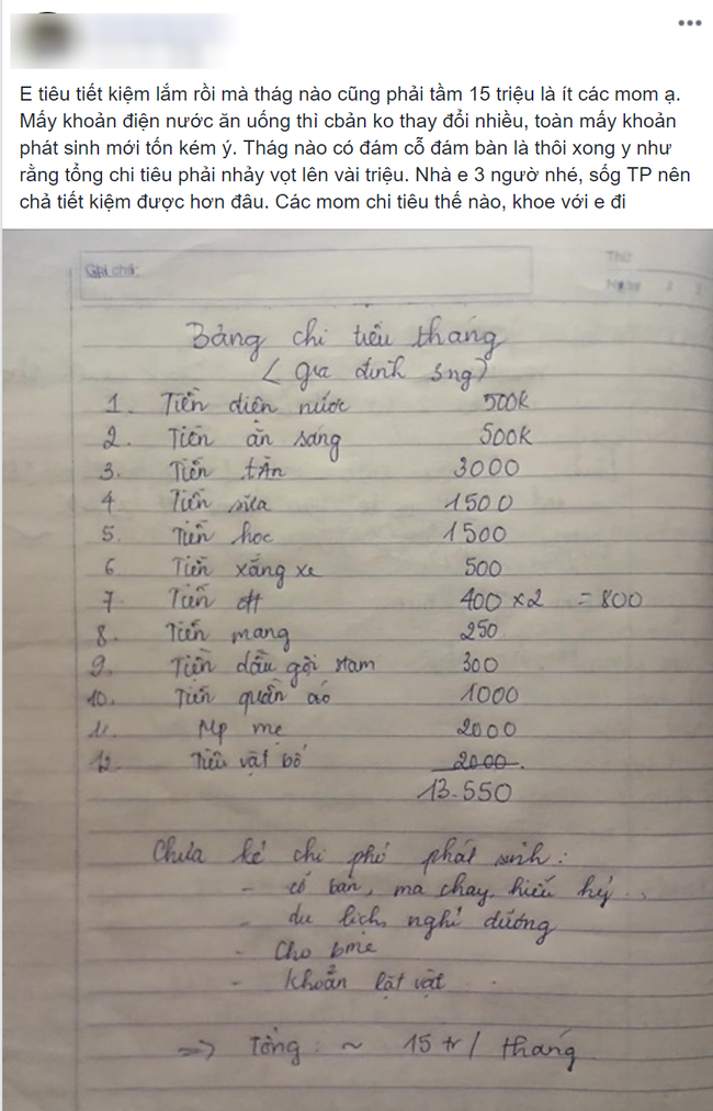 Khoe bảng chi tiêu tiết kiệm lắm rồi, mẹ trẻ lại bị chị em lôi ra chất vấn 3 khoản tiêu hoang bất thường - Ảnh 1. Khoe bảng chi tiêu tiết kiệm lắm rồi, mẹ trẻ lại bị chị em lôi ra chất vấn 3 khoản tiêu hoang bất thường - Ảnh 1.