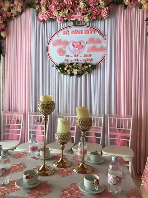 Cặp đôi đã làm lễ ăn hỏi và chuẩn bị làm lễ cưới thì cô dâu bị huỷ hôn.