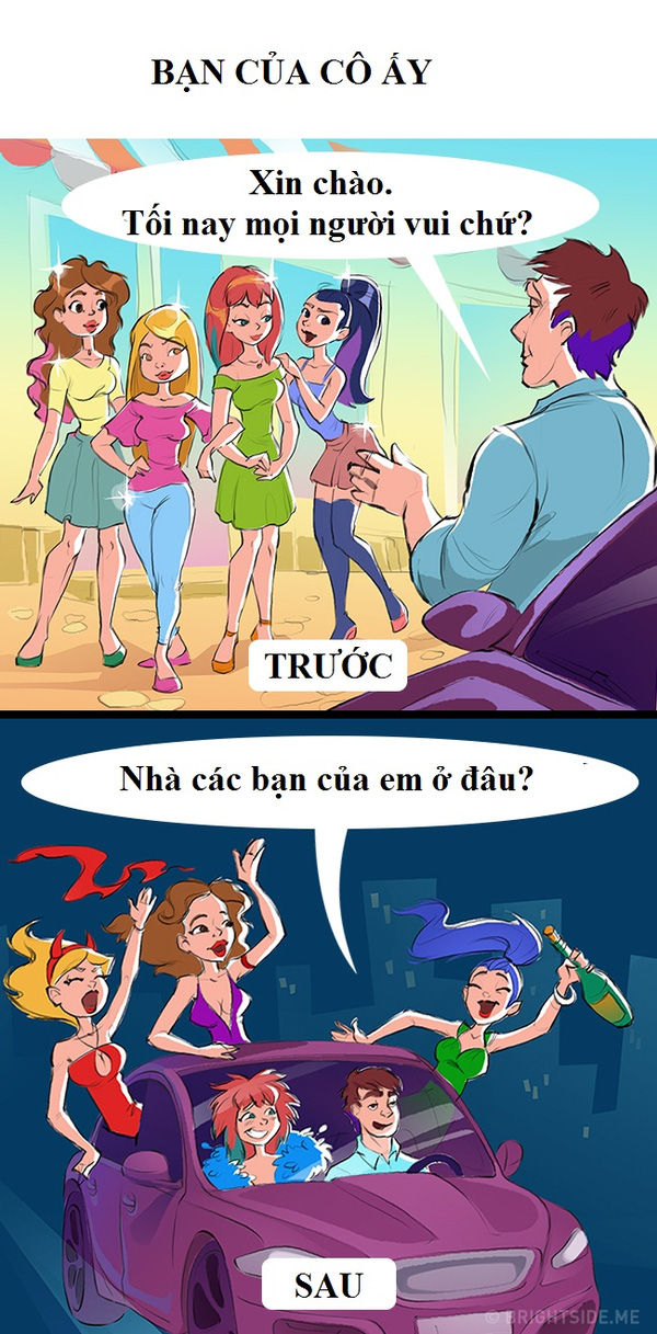 Sự khác biệt trước và sau hôn nhân cặp đôi nào cũng phải trải qua