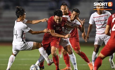 Khoảnh khắc trận bán kết U22 Việt Nam - U22 Campuchia