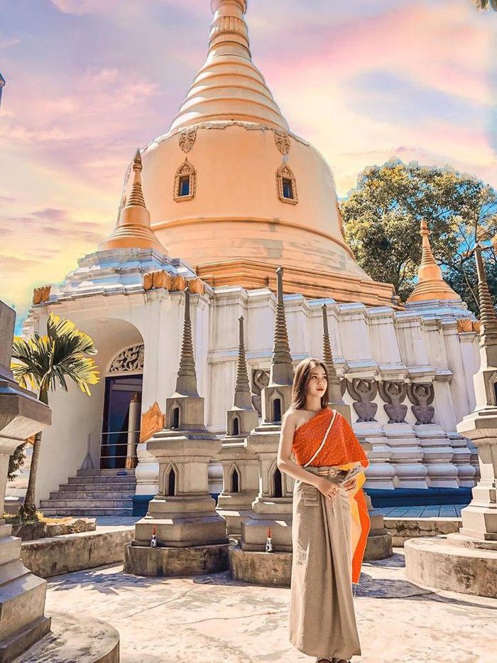 Chùa Thiền Lâm xứ Huế - sự pha trộn giữa kiến trúc Thái và Myanmar