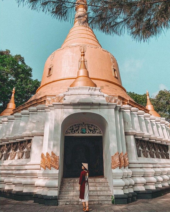Chùa Thiền Lâm xứ Huế - sự pha trộn giữa kiến trúc Thái và Myanmar