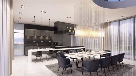 Nội thất sang trọng, bài trí tinh tế. Tất cả đều là hàng hiệu với giá trị vô cùng đắt đỏ.