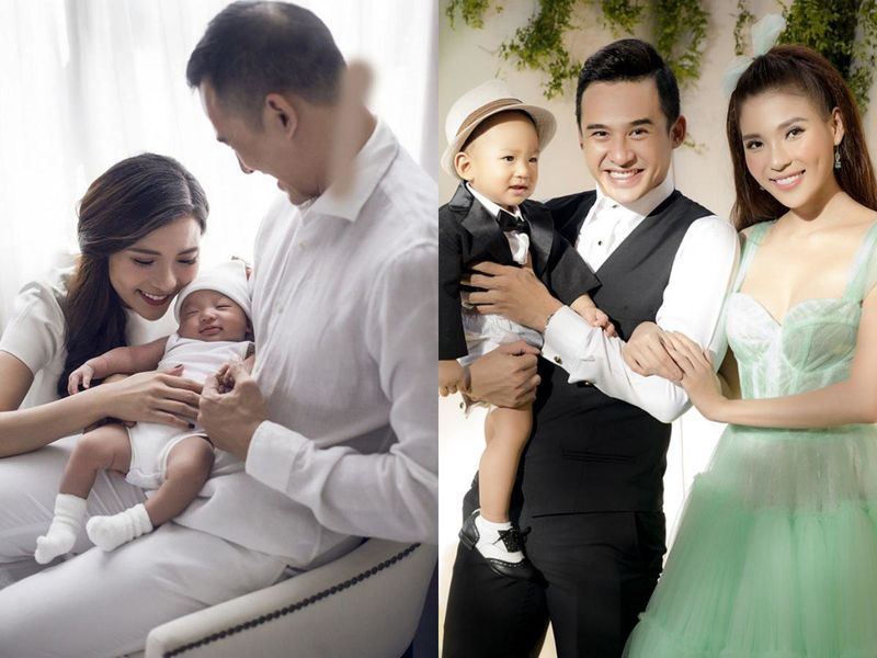 Những ông bố bỉm sữa nổi tiếng chăm con khéo hơn vợ của Vbiz