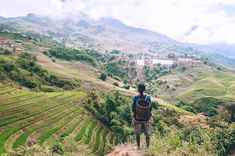 Khung cảnh thiên nhiên hùng vĩ nhưng cũng rất nên thơ của Sa Pa.